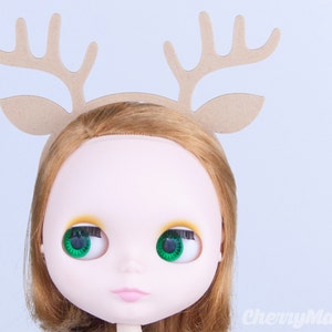 Deer headband for Lati Yellow, Lati White, Momoko, Pullip, Blythe, Dal, Yeolume, Byul, MSD, Kikipop, YoSD image 3