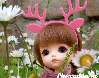 "Deer" headband for Lati Yellow, Lati White, Momoko, Pullip, Blythe, Dal, Yeolume, Byul, MSD, Kikipop, YoSD