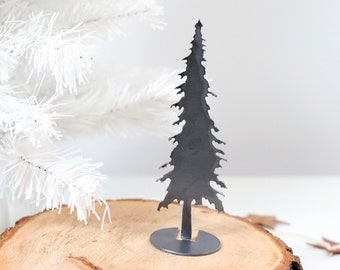 Evergreen Tree Silhouette - Small  | cabin decor forest evergreen trees art home decor redwood forest