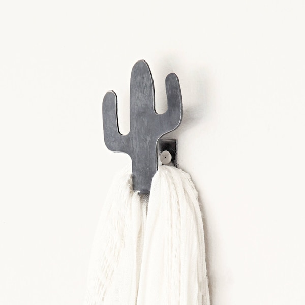 Cactus Wall Hook  |  cactus wall hook rustic home decor organizer gift stocking stuffer gift handmade present useful gifts home organization