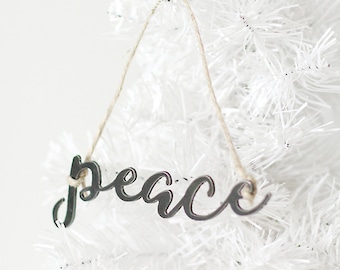 Peace Christmas Ornament |  peace Christmas ornament stocking stuffer gift hostess gift tree decorations church decor secret santa gift