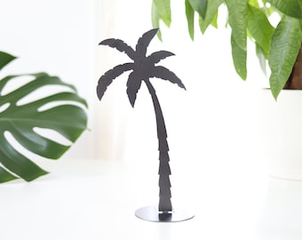 Metal Palm Tree Silhouette - Medium  | beach decor coastal grandma island theme tropical art home decor