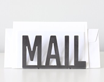 Mail Organizer | desk accessory metal mail holder kitchen decor office organizer cubicle decor coworker gift idea