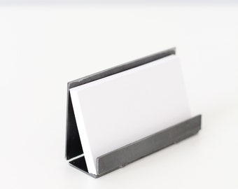 steel business card holder desk accessory coworker gift idea modern rustic industrial office desk organizer - Unique Business Card Holder Desk steel business card holder desk accessory coworker gift idea modern rustic industrial office desk organizer - Unique Business Card Holder Desk
