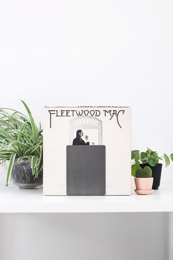 Large Metal Bookend for Vinyl Records  |  record collection home office organizer bookend musician gift record player holder home decor