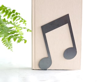 Music Note Bookend | Bookshelf Style Reading Nook Book Music Gift Decor
