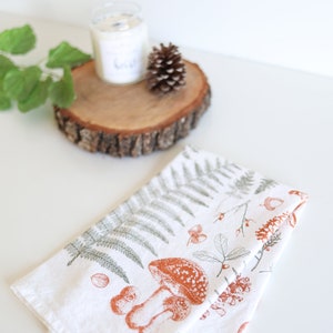 Forest Floor Tea Towel cottagecore forest finds mothers day flour sack tea towel forest dish towel kitchen decor image 2