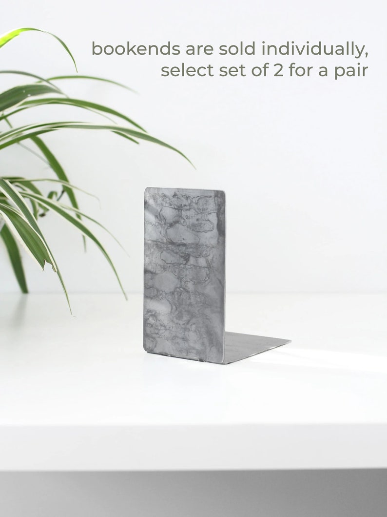 Metal Bookend Home Office Bookend Simple Bookshelf Organizer Etsy
