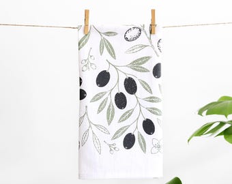 Olive Tea Towel