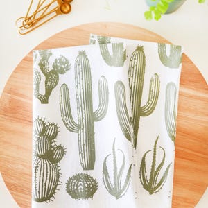 Ręcznik kuchenny Cactus | ręcznik kuchenny Desert, południowo-zachodni ręcznik kuchenny, serwetki farmerskie, wkładka do koszyka, papier do pakowania prezentów, ręcznik do rąk, opuncja figowa