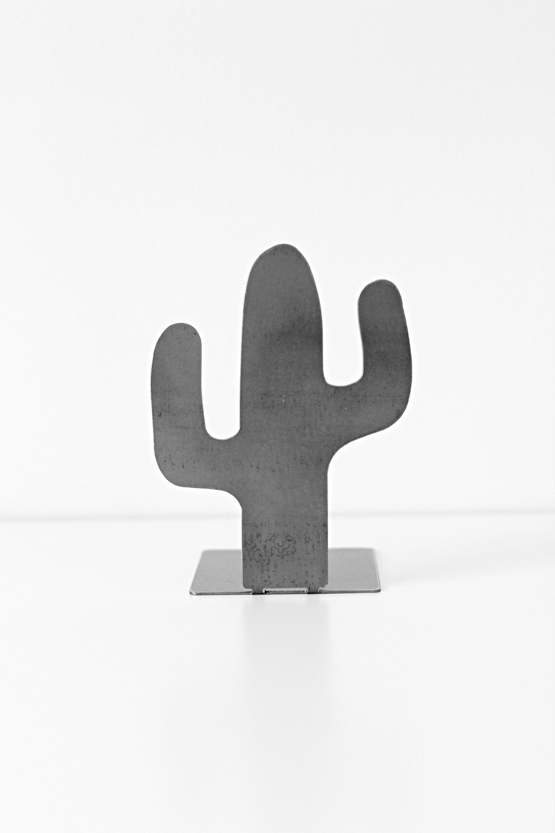 Metal Cactus Bookend Cactus Home Decor Modern Bookend Metal Etsy