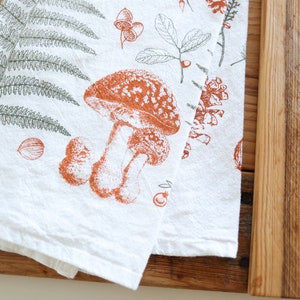Forest Floor Tea Towel cottagecore forest finds mothers day flour sack tea towel forest dish towel kitchen decor image 4