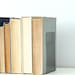 Metal Bookend  |  home office bookend simple bookshelf organizer reading nook farmhouse decor housewarming gift organized home 