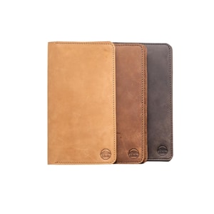 Cartera para teléfono / Ranuras para tarjetas de viaje de cuero Estuche para teléfono de cuero marrón elegante hecho a mano Cartera para tarjetas Cartera duradera para teléfono y tarjetas