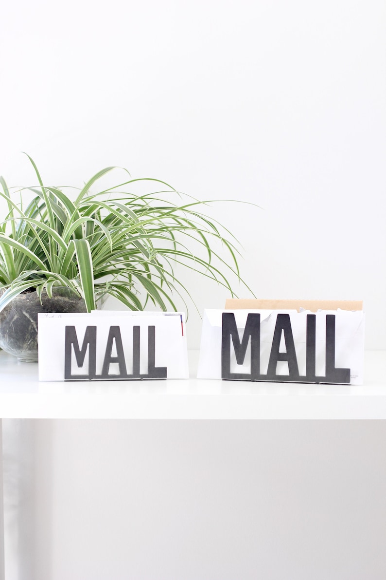 Metal Mail Organizer | entryway organizer work from home gift office mail holder organizer mail sorter desk decor