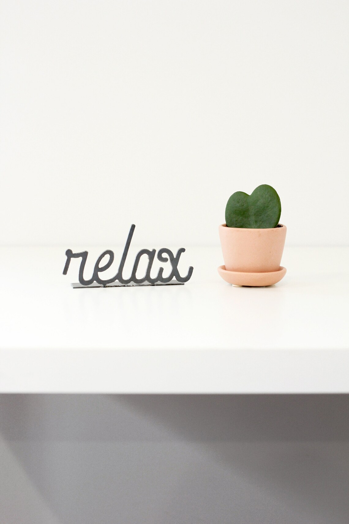 Relax Word Sign Relaxing Word Art Gift for Her Metal Sign | Etsy