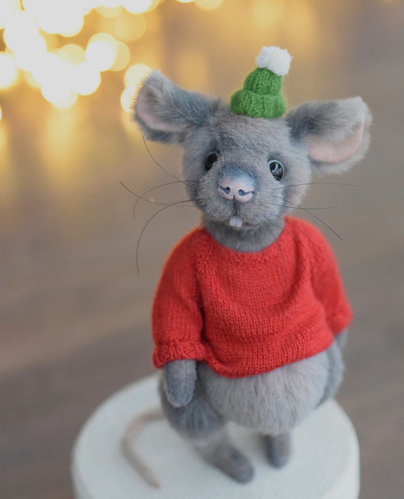 Christmas Teddy Stuffed Rat Toy Rat Christmas Gift Teddy | Etsy