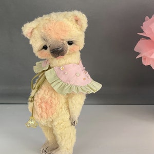 Stuffed teddy bear, Artist teddy bear toy, memory bear, bear for her, for gift zdjęcie 2