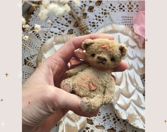 Bear sewing pattern, pdf tiny bear pattern, teddy bear pattern, easy bear pattern