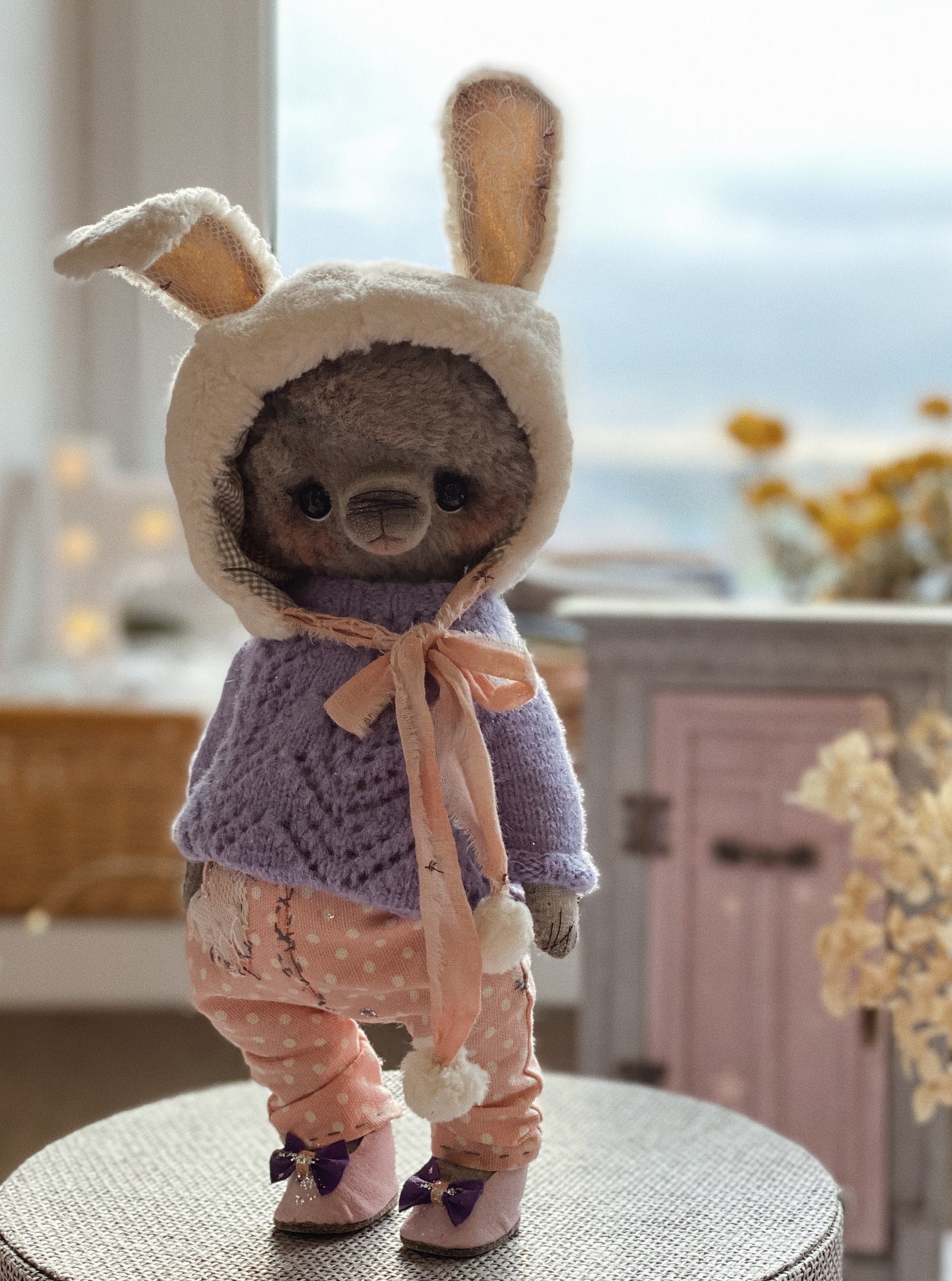 Художник чучело медведя фигурка плюшевого медведя кукла - Etsy