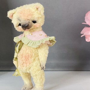 Stuffed teddy bear, Artist teddy bear toy, memory bear, bear for her, for gift zdjęcie 3