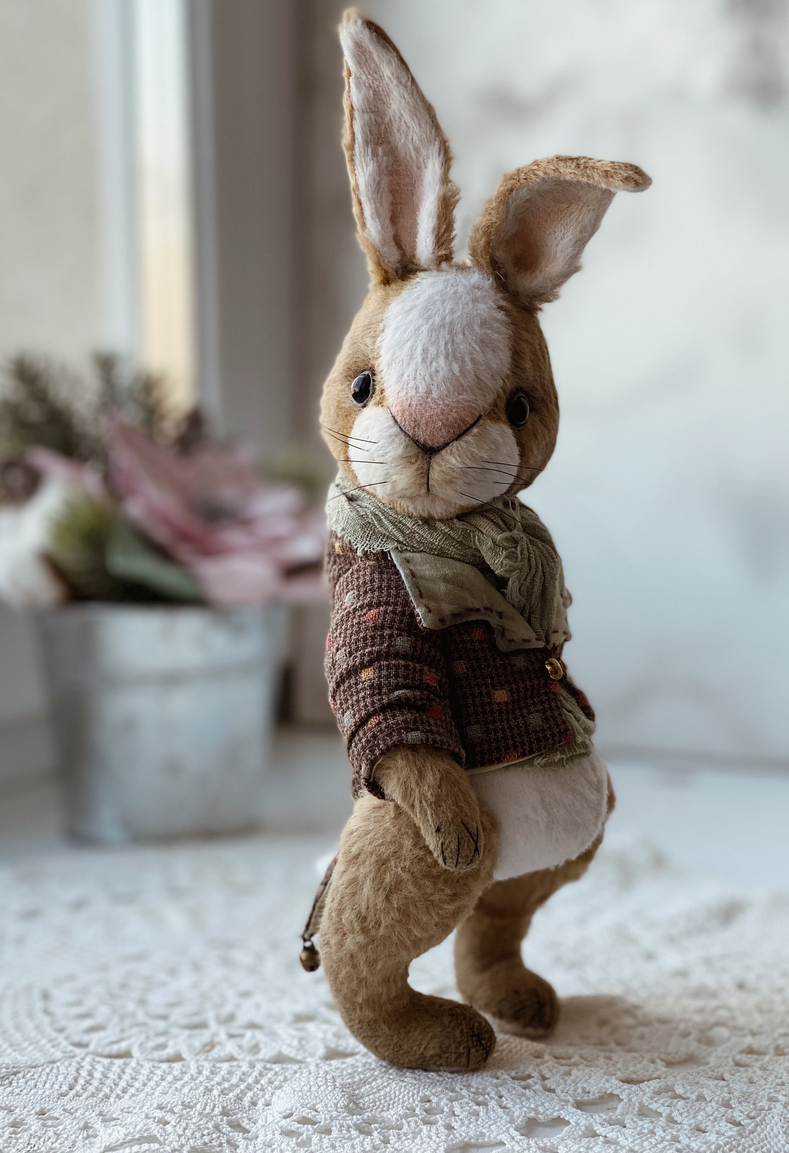 Художник чучело кролика пасхальный кролик плюшевый кролик - Etsy