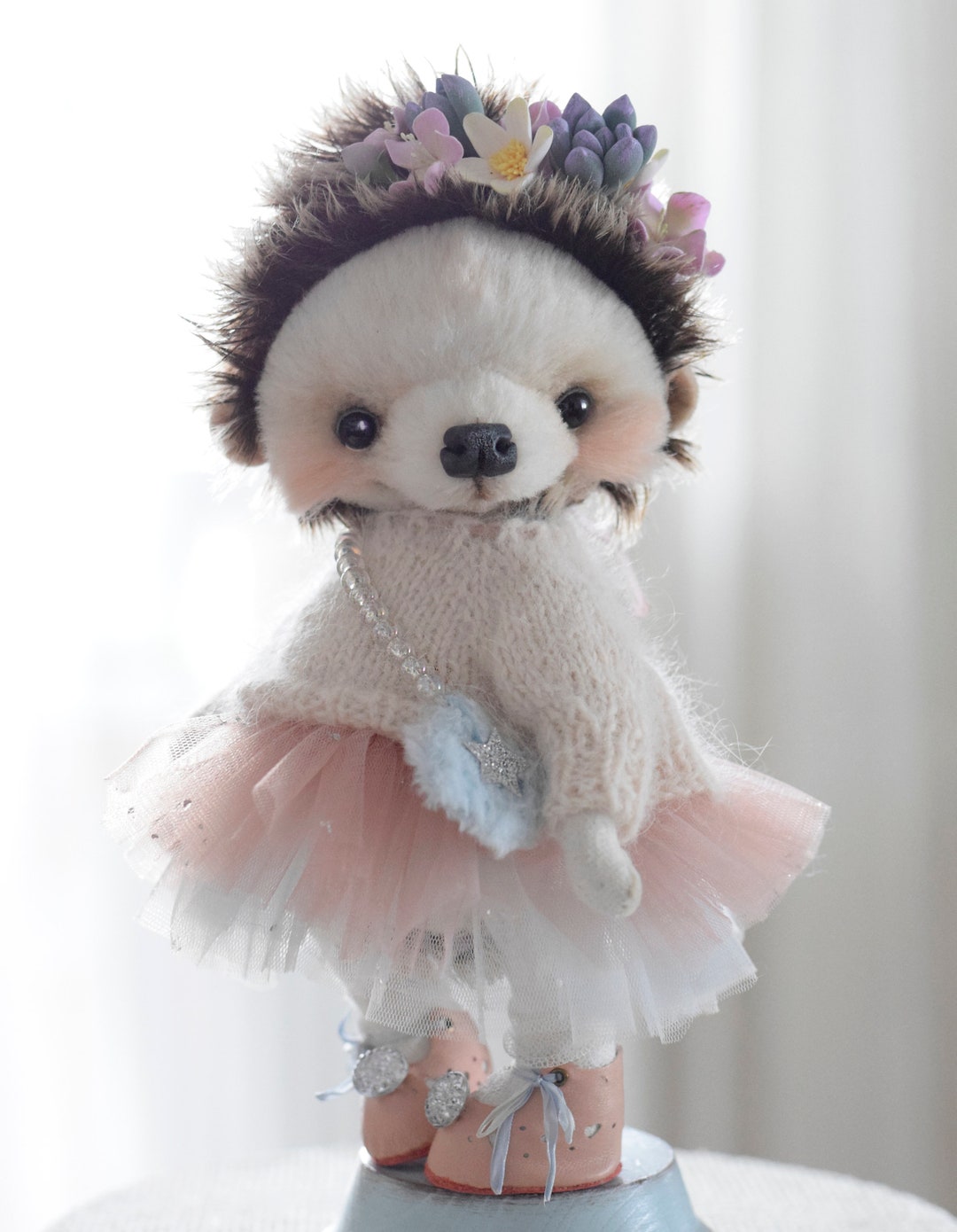 Artist Teddy Hedgehog Nora Hedgehog Teddy Toy, Plush Teddy, OOAK Teddy ...