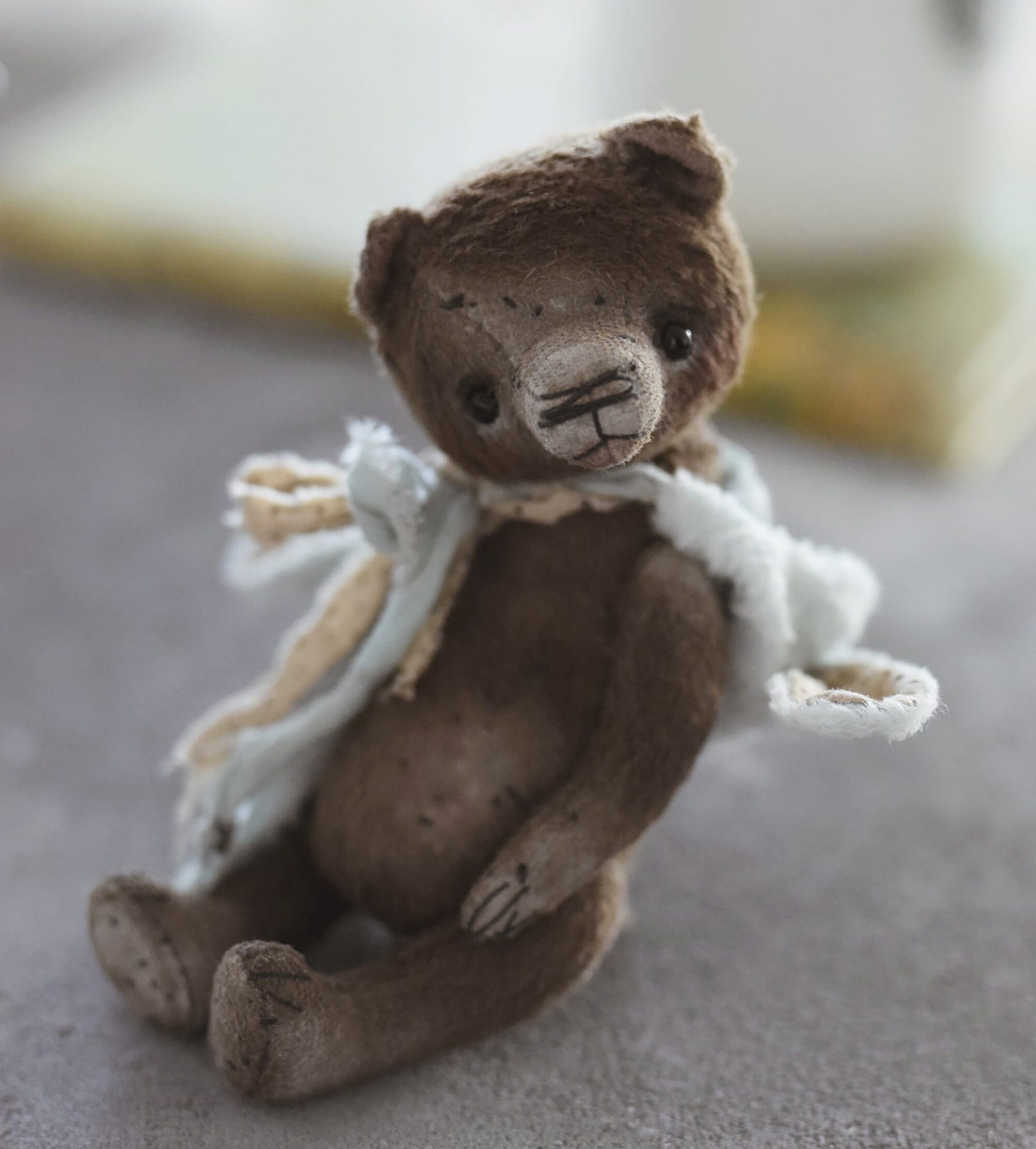 Artist Little Bear Figurine Pocket Bear Toy Mini Teddy Bear Etsy