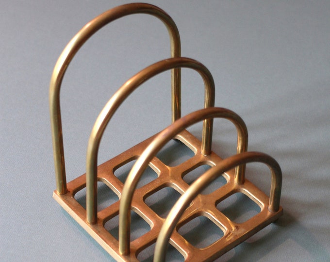 Brass Letter Holder Loop Card Holder Gridded Letter Holder Letterholder