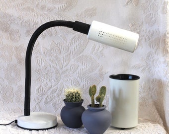 Italian White Lamp - Veneta Lumi - desk light - task light - task lamp - table lamp - 1970s lamp - 1980s lamp -retro lamp - white lamp -gift