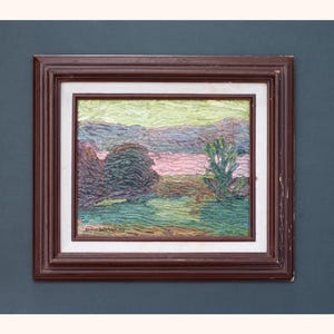 Framed Impasto or Impressionist Landscape Painting by Griesmeyer
