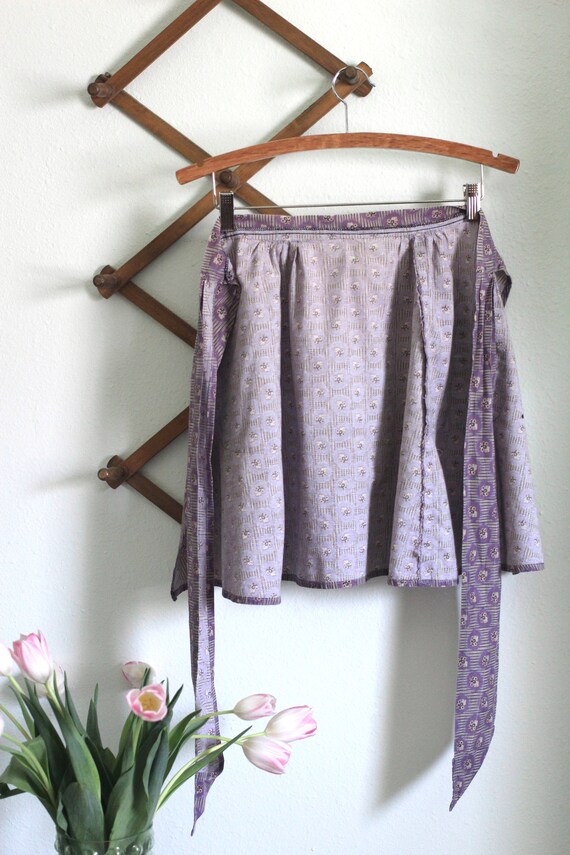 Purple Apron with flowers - Gardening or Kitchen … - image 8