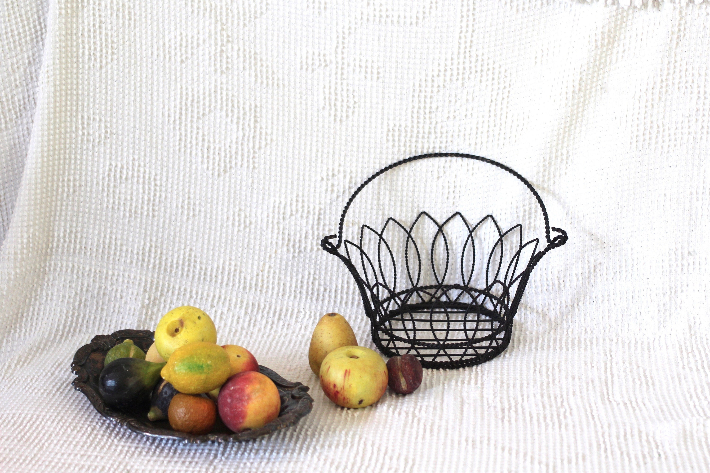 Fruit and Vegetable Storage Basket, Countertop Display, Kitchen Organizer,  Wire Basket, Veggie Rack, Produce Keeper, Home Gift, Gift for Mom 