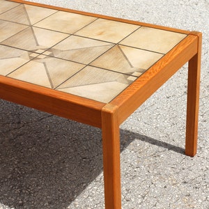 Tiled Coffee Table - Gangso Mobler - Made in Denmark - Midcentury coffee table - teak table - MCM coffee table