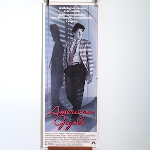 Manifesto originale di American Gigolo del 1980 - manifesto raro verticale