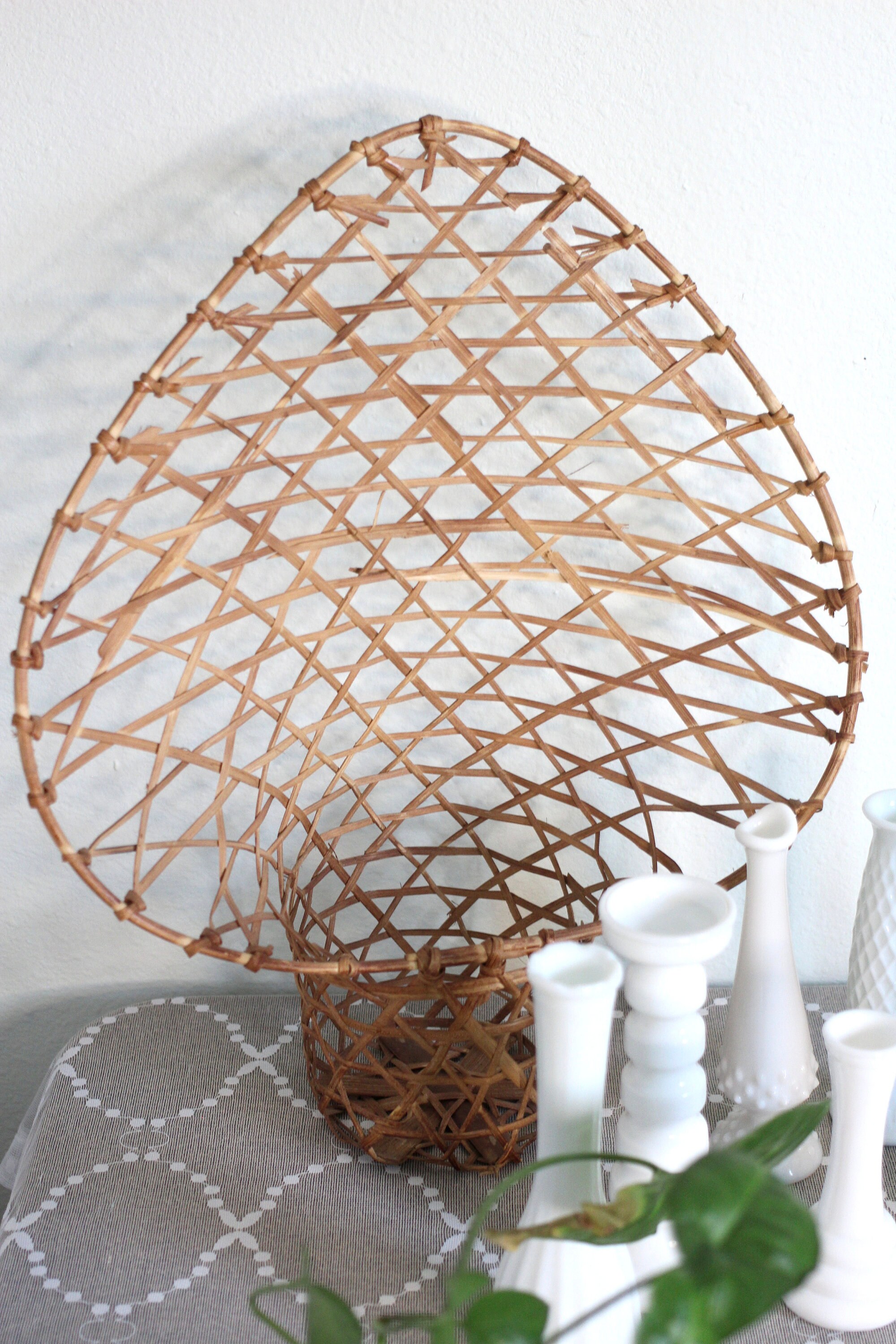 Extra large wall basket plant basket wall basket pocket | Etsy