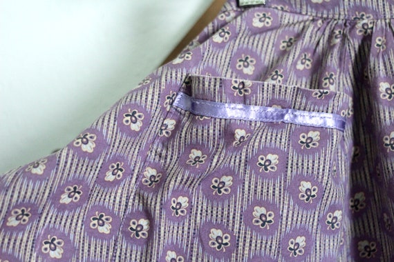 Purple Apron with flowers - Gardening or Kitchen … - image 3