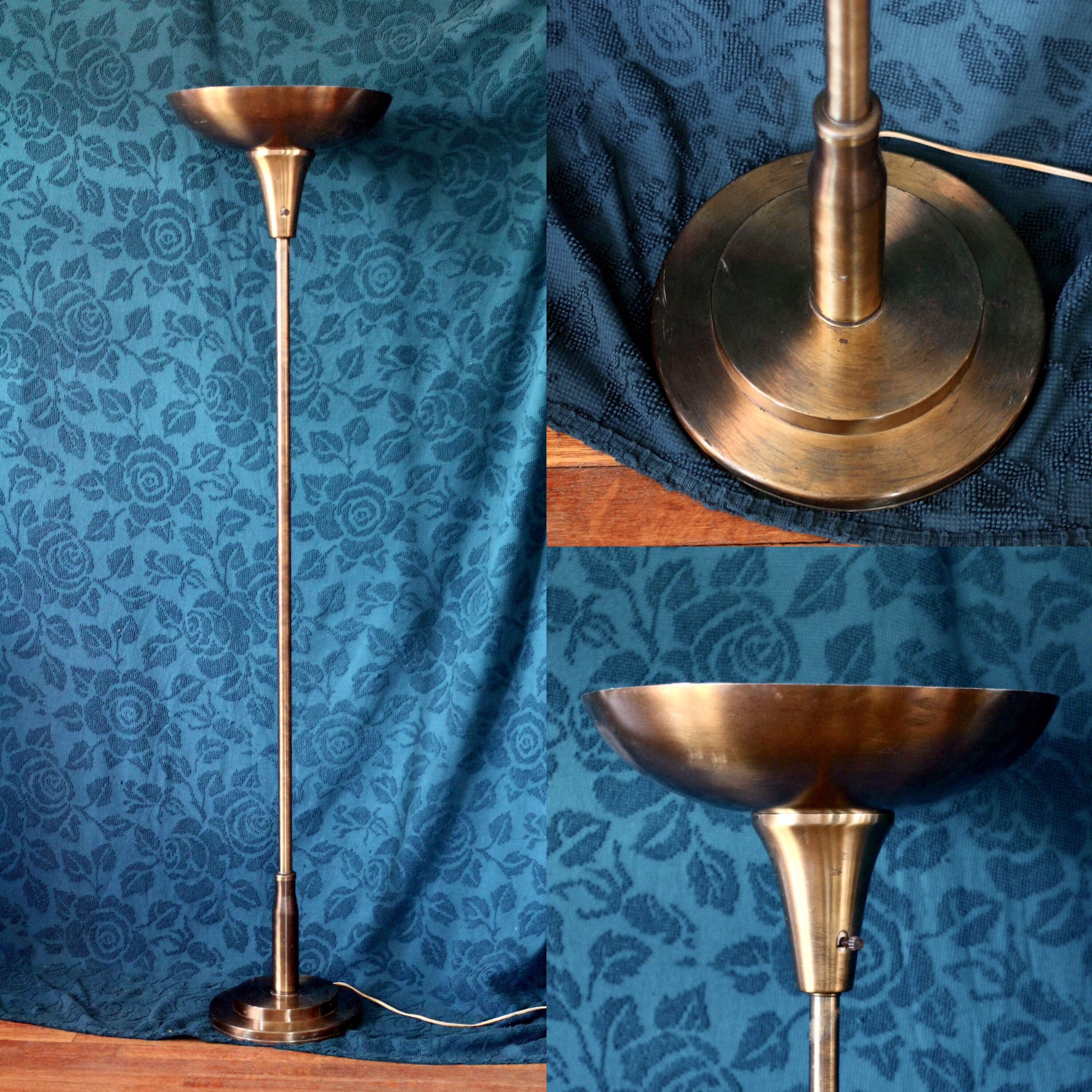 1930s torchiere cheap floor lamp