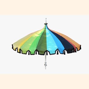 best umbrellas for patio SUPERJARE 13FT Outdoor Umbrella Patio, Double sided Pool with Fade Resistant Canopy, Large Table Umbrella for Deck, Market, Backyard showroom051023 This umbrella features a Model:PS60ULF2 Aya Pagoda Fringe Two-Tone