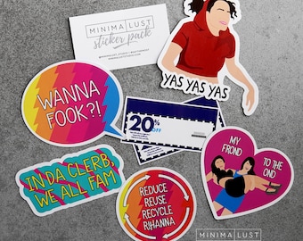 The Broad City Sticker Pack - Abbi and Ilana - Broad City - Broad City Stickers