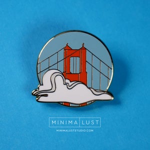 Karl the Fog Hard Enamel Lapel Pin - Golden Gate Bridge Pin - San Francisco Pin - SFC - Bay Area - SF