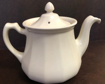 Vintage Hall Tricolator Pink Teapot China Ceramic Farmhouse Kitchen Cottage Chic Decor Small Display Prop