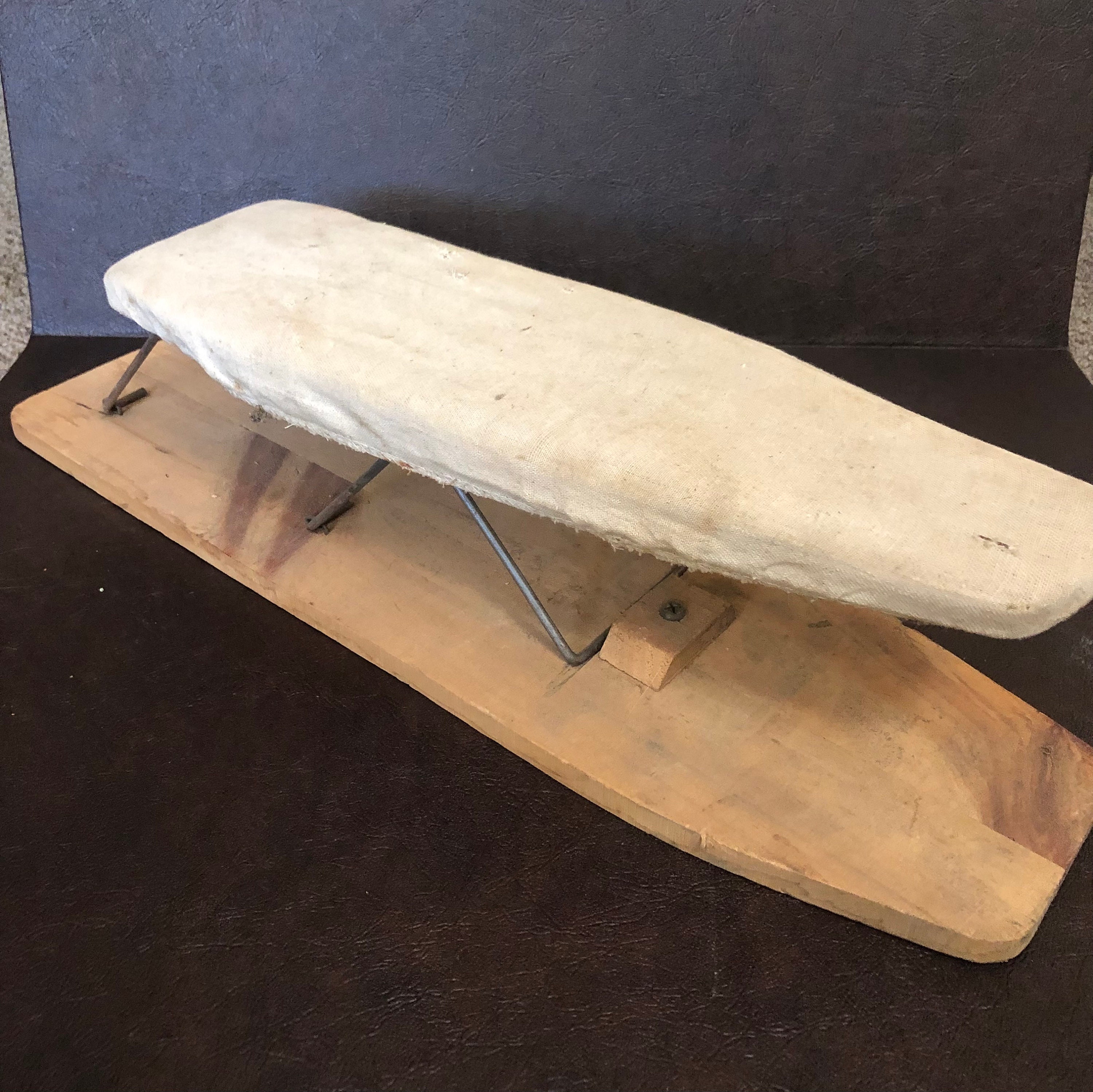 Vintage Tailors Sleeve Board wooden seamstress Ironing work table item