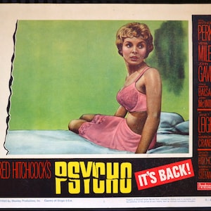 Psycho | 1965 RR | Original Hausfront / Lobby Karte | Mit Janet Leigh