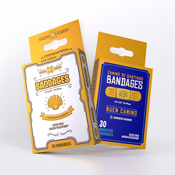 Bandages, Plasters (2 pack) - Camino de Santiago