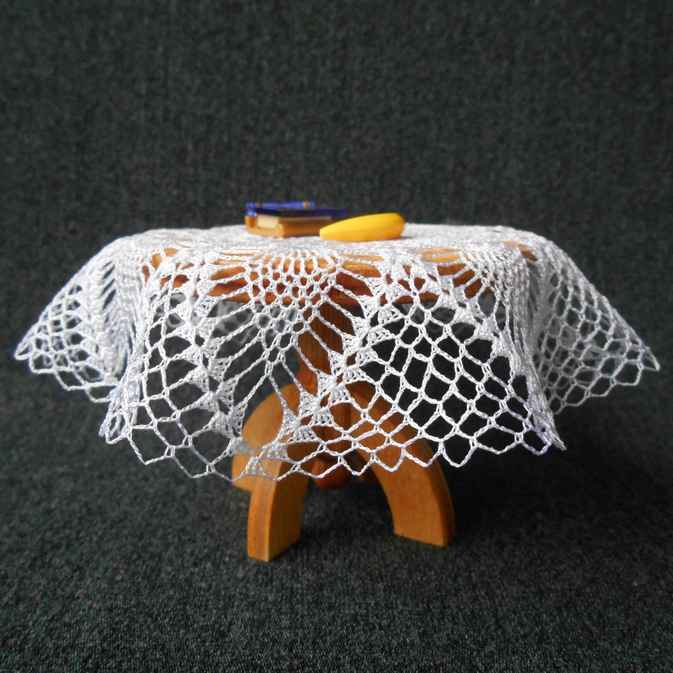 Miniature crochet dollhouse tablecloth or doilies 112 scale Etsy