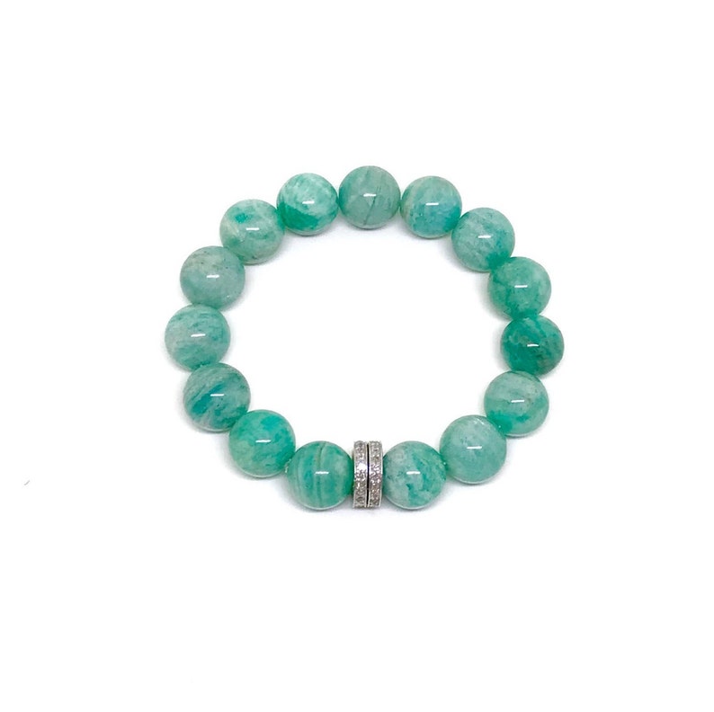 calming throat chakra bracelets aqua gemstone healing crystal yoga bracelet heart Amazonite healing bracelet virgo aquarians zodiac
