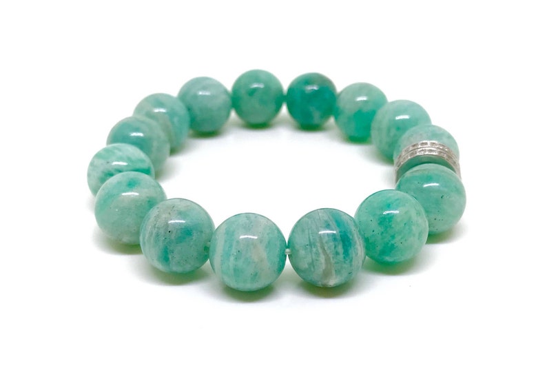 calming throat chakra bracelets aqua gemstone healing crystal yoga bracelet heart Amazonite healing bracelet virgo aquarians zodiac