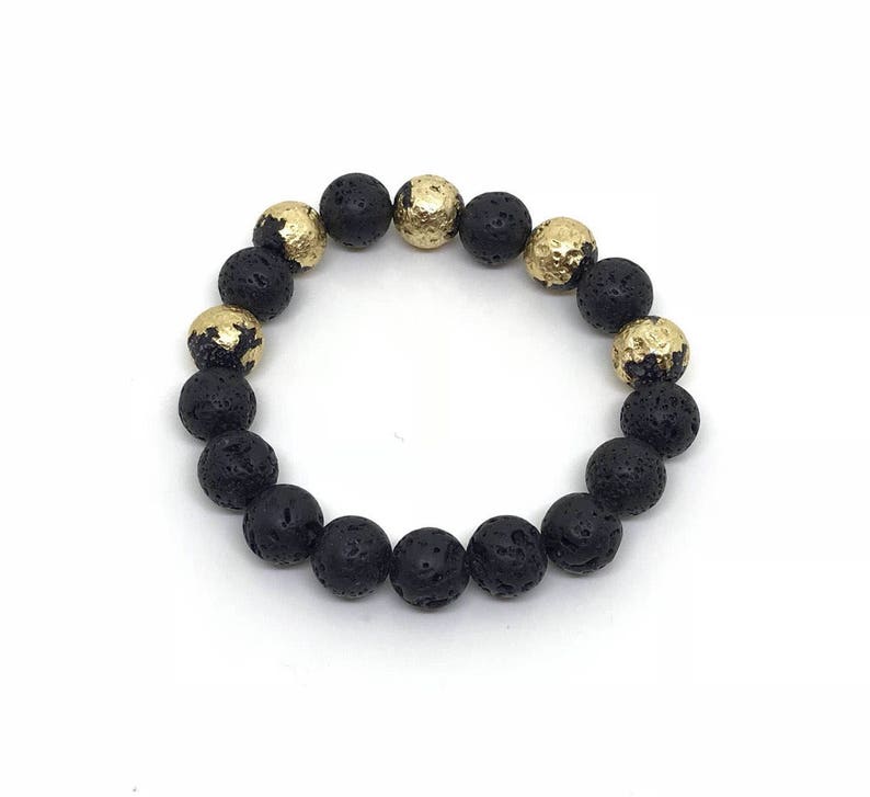 gold bead bracelet husband gift man jewelry 24 karat gold jewelry gold jewelry Gold plated men men bead bracelet 24k gold man bracelet