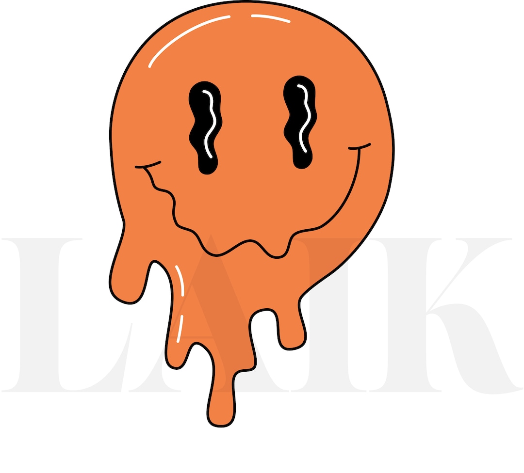 Melting Smiley Face Svg, Svg Files for Cricut, Smiley Face Svg, Mug